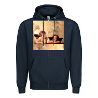 Navy angels gift raphael cupid cherubs art valentine angel Zipper Hoodie - longCreatives