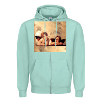 Seafoam angels gift raphael cupid cherubs art valentine angel Zipper Hoodie - longCreatives