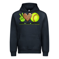 Navy peace love softball Urban Hoodie - AdoDesignShop