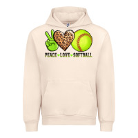 Sandshell peace love softball Urban Hoodie - AdoDesignShop