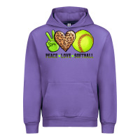 Tulip peace love softball Urban Hoodie - AdoDesignShop