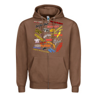 Chestnut Just A Little Funk Zipper Hoodie - longCreatives