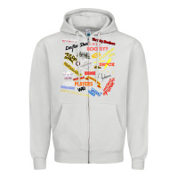 Dove Grey Just A Little Funk Zipper Hoodie - longCreatives