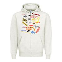 Oatmeal Heather Just A Little Funk Zipper Hoodie - longCreatives