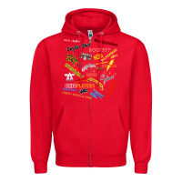 Red Just A Little Funk Zipper Hoodie - longCreatives