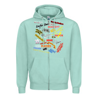 Seafoam Just A Little Funk Zipper Hoodie - longCreatives