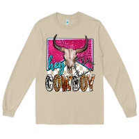 Mushroom western hey cowboy Long Sleeve Tee - OliviaCreatesArt