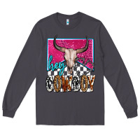 Smoke western hey cowboy Long Sleeve Tee - OliviaCreatesArt