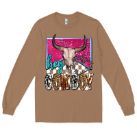 Toasted Coconut western hey cowboy Long Sleeve Tee - OliviaCreatesArt