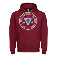 Burgundy Secret Jewish Space Laser Corps Mazel Tov Funny Prank Zipper Hoodie - longCreatives
