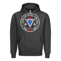 Charcoal Heather Secret Jewish Space Laser Corps Mazel Tov Funny Prank Zipper Hoodie - longCreatives