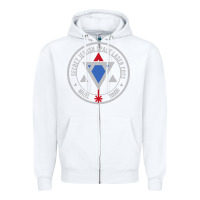White Secret Jewish Space Laser Corps Mazel Tov Funny Prank Zipper Hoodie - longCreatives