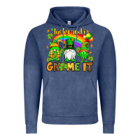 Vintage Denim St. Patrick's Lucky and i gnome it Vintage Hoodie - OliviaCreatesArt