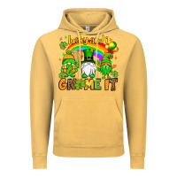 Vintage Mustard St. Patrick's Lucky and i gnome it Vintage Hoodie - OliviaCreatesArt