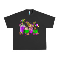 Pigment Black Mardi Gras coffee cups Urban Heavy Tee - HowdyJamesFarm