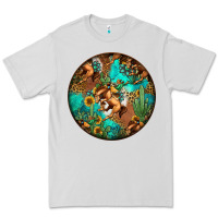 Dove Grey western pattern circle Premium Tee - Jasminsmagicworld