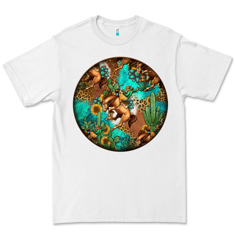Western Pattern Circle Premium Tee by Jasminsmagicworld | Teevron