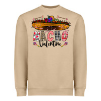 Mushroom festive sombrero and nacho art Heavyweight Sweatshirt - CowhideDigitalArt
