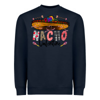 Navy festive sombrero and nacho art Heavyweight Sweatshirt - CowhideDigitalArt