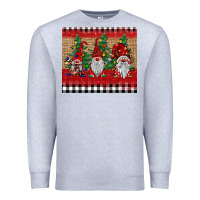 Heather Grey Christmas gnomes Premium Sweatshirt - BarkalooDesign