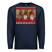 Navy Christmas gnomes Premium Sweatshirt - BarkalooDesign