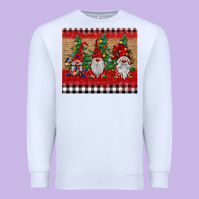 Christmas Gnomes Premium Sweatshirt Designed By Barkaloodesign