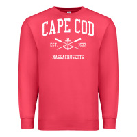 Cardinal Cape Cod MA Vintage Crossed Oars & Boat Anchor Sports Sweat Premium Sweatshirt - longCreatives