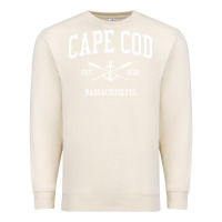 Sandshell Cape Cod MA Vintage Crossed Oars & Boat Anchor Sports Sweat Premium Sweatshirt - longCreatives