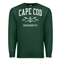 Sports Green Cape Cod MA Vintage Crossed Oars & Boat Anchor Sports Sweat Premium Sweatshirt - longCreatives