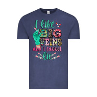 Vintage Denim I like big veins and i cannot lie Vintage Tee - CowGirlArtShop