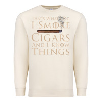 Sandshell That's What I Do I Smoke Cigars And I Know Things Premium Sweatshirt - longCreatives