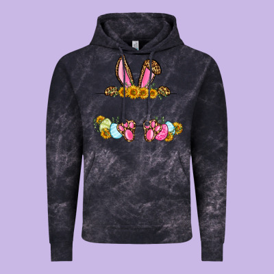 Western Easter Bunny Name Frame Vintage Hoodie Designed By Oliviacreatesart
