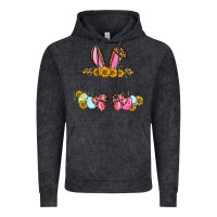 Vintage Black Western Easter bunny name frame Vintage Hoodie - OliviaCreatesArt
