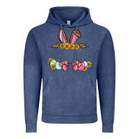 Vintage Denim Western Easter bunny name frame Vintage Hoodie - OliviaCreatesArt