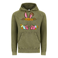 Vintage Olive Western Easter bunny name frame Vintage Hoodie - OliviaCreatesArt