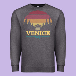 Venice Italy   Vintage Retro Italian Travel Souvenir Gift Pullover Hoo Premium Sweatshirt Designed By Longcreatives
