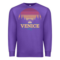 Purple venice italy   vintage retro italian travel souvenir gift pullover hoo Premium Sweatshirt - longCreatives