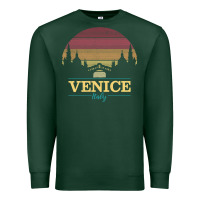 Sports Green venice italy   vintage retro italian travel souvenir gift pullover hoo Premium Sweatshirt - longCreatives