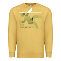 Antique Gold The Backrooms graphic Premium Sweatshirt - longCreatives