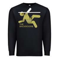 Black The Backrooms graphic Premium Sweatshirt - longCreatives