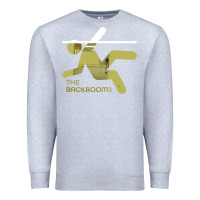 Heather Grey The Backrooms graphic Premium Sweatshirt - longCreatives