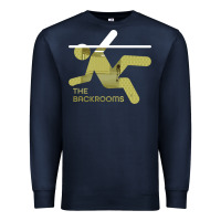 Navy The Backrooms graphic Premium Sweatshirt - longCreatives
