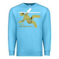 Ocean Blue The Backrooms graphic Premium Sweatshirt - longCreatives