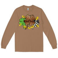Toasted Coconut St. Patrick's Day shamrocks Long Sleeve Tee - OliviaCreatesArt