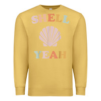 Antique Gold vintage retro shell yeah beach tropical vacation gifts t shirt Premium Sweatshirt - longCreatives