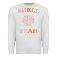 Oatmeal Heather vintage retro shell yeah beach tropical vacation gifts t shirt Premium Sweatshirt - longCreatives
