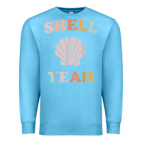 Ocean Blue vintage retro shell yeah beach tropical vacation gifts t shirt Premium Sweatshirt - longCreatives