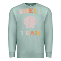 Seafoam vintage retro shell yeah beach tropical vacation gifts t shirt Premium Sweatshirt - longCreatives