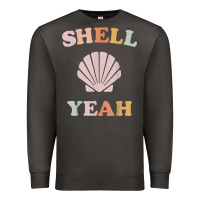 Smoke vintage retro shell yeah beach tropical vacation gifts t shirt Premium Sweatshirt - longCreatives