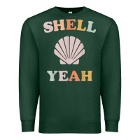 Sports Green vintage retro shell yeah beach tropical vacation gifts t shirt Premium Sweatshirt - longCreatives